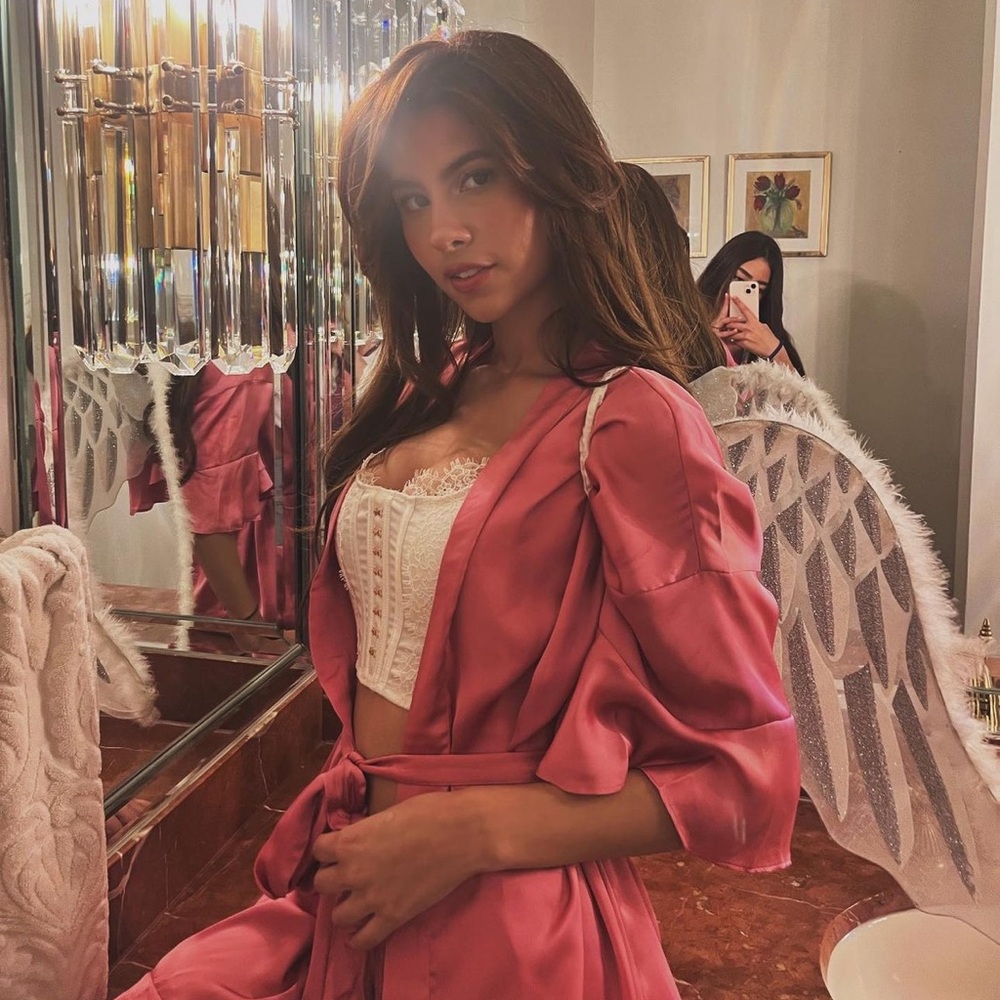Victoria's Secret white corset crop top